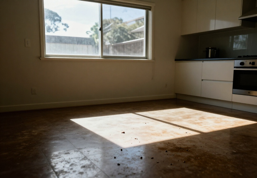 Rodent nest in a Menangle Park garage before treatment