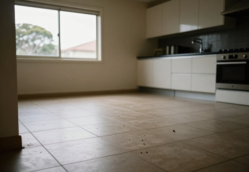 Kitchen free of cockroaches after treatment